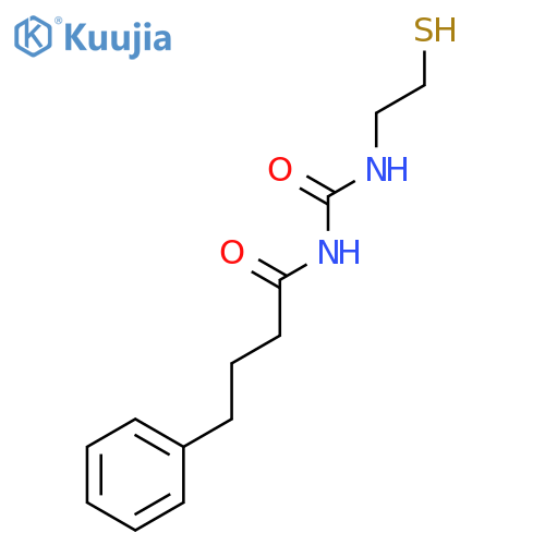 Benzenebutanamide, N-[[(2-mercaptoethyl)amino]carbonyl]- structure