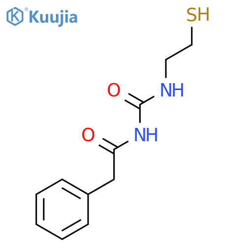 2-Phenyl-N-[(2-sulfanylethyl)carbamoyl]acetamide structure