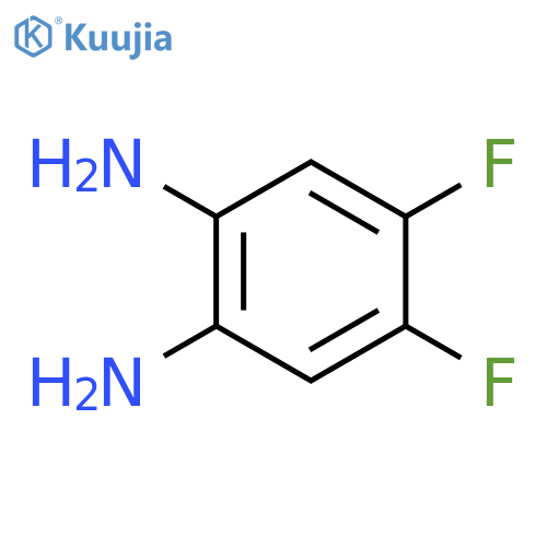 4,5-difluorobenzene-1,2-diamine structure