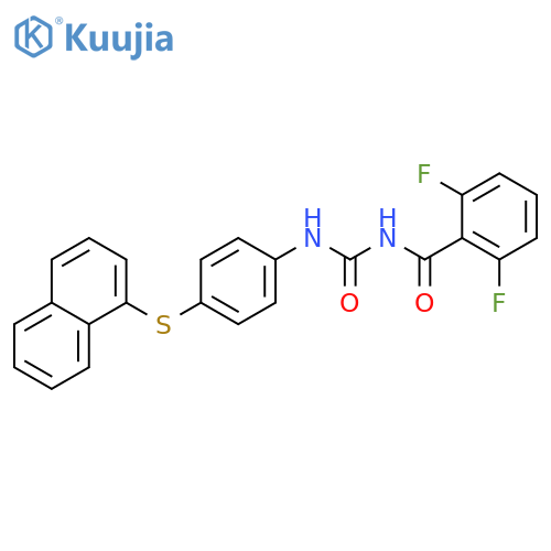 Benzamide,2,6-difluoro-N-[[[4-(1-naphthalenylthio)phenyl]amino]carbonyl]- structure