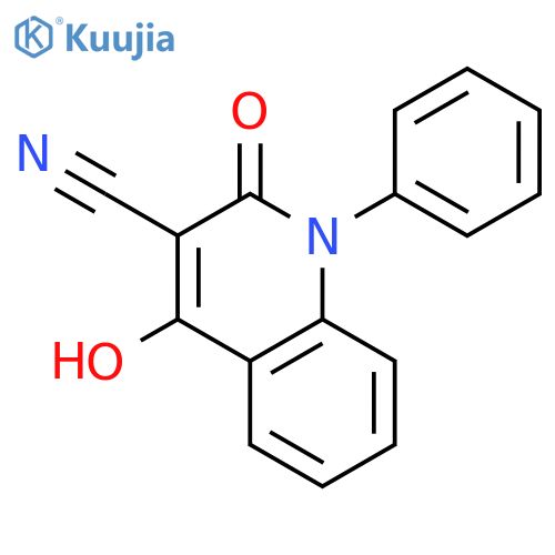 3-Quinolinecarbonitrile, 1,2-dihydro-4-hydroxy-2-oxo-1-phenyl- structure