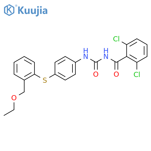 Benzamide,2,6-dichloro-N-[[[4-[(ethoxymethylphenyl)thio]phenyl]amino]carbonyl]- structure