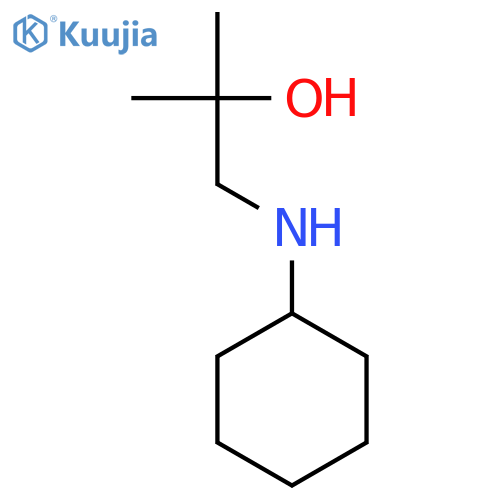 1-(cyclohexylamino)-2-methylpropan-2-ol structure