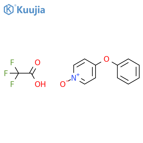Pyridine, 4-phenoxy-, 1-oxide, trifluoroacetate structure