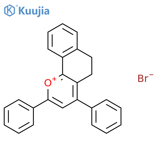 Naphtho[1,2-b]pyrylium, 5,6-dihydro-2,4-diphenyl-, bromide structure