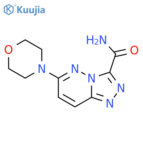 1,2,4-Triazolo[4,3-b]pyridazine-3-carboxamide, 6-(4-morpholinyl)- structure