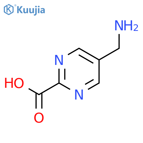 2-Pyrimidinecarboxylicacid, 5-(aminomethyl)- structure