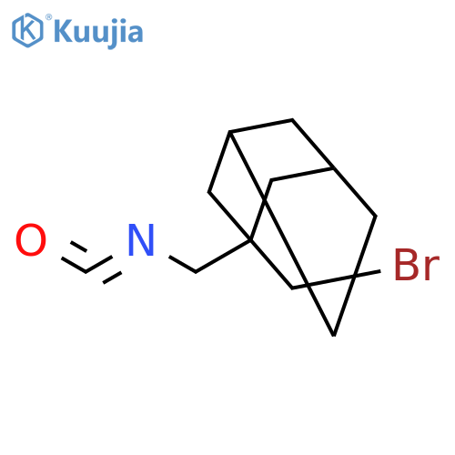 TRICYCLO[3.3.1.13,7]DECANE, 1-BROMO-3-(ISOCYANATOMETHYL)- structure