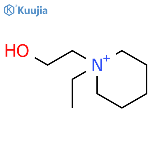 PIPERIDINIUM, 1-ETHYL-1-(2-HYDROXYETHYL)- structure