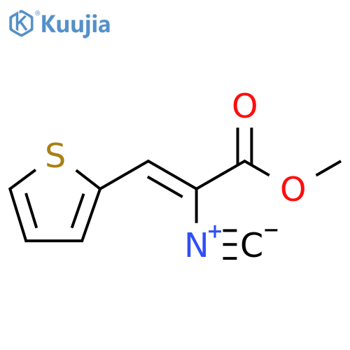 2-Propenoic acid, 2-isocyano-3-(2-thienyl)-, methyl ester, (Z)- structure