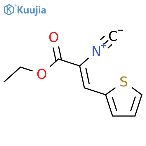 2-Propenoic acid, 2-isocyano-3-(2-thienyl)-, ethyl ester, (Z)- structure