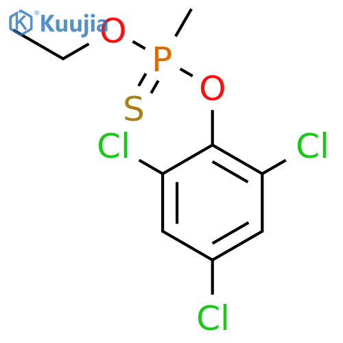 Phosphonothioic acid,methyl-, O-ethyl O-(2,4,6-trichlorophenyl) ester (7CI,9CI) structure