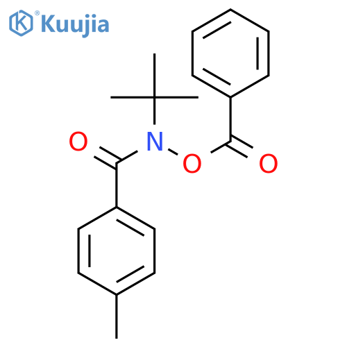 Benzamide, N-(benzoyloxy)-N-(1,1-dimethylethyl)-4-methyl- structure