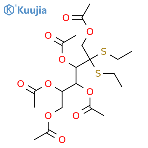[2,3,4,6-Tetraacetyloxy-5,5-bis(ethylsulfanyl)hexyl] acetate structure