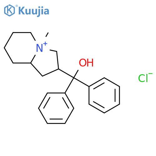 Indolizinium, octahydro-2-(hydroxydiphenylmethyl)-4-methyl-, chloride structure