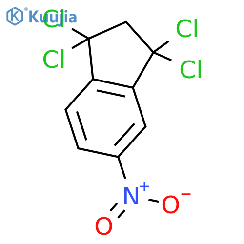 1H-Indene, 1,1,3,3-tetrachloro-2,3-dihydro-5-nitro- structure