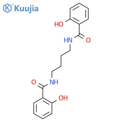 N,N'-butane-1,4-diylbis(2-hydroxybenzamide) structure