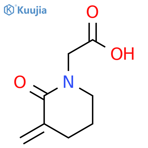 3-methylene-2-oxo-1-Piperidineacetic acid structure
