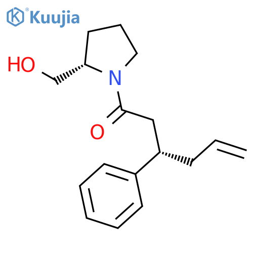 2-Pyrrolidinemethanol, 1-[(3S)-1-oxo-3-phenyl-5-hexenyl]-, (2S)- structure