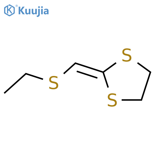 1,3-Dithiolane, 2-[(ethylthio)methylene]- structure
