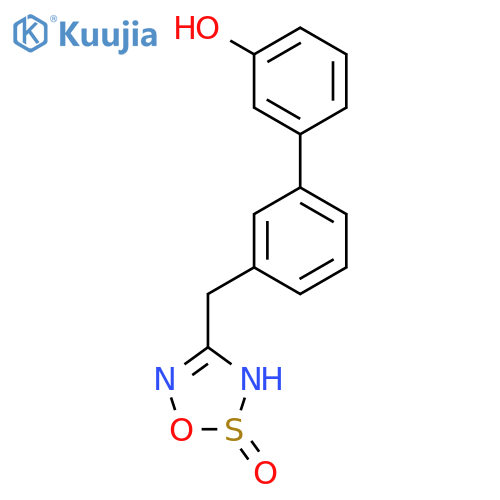 [1,1'-Biphenyl]-3-ol, 3'-[(2-oxido-3H-1,2,3,5-oxathiadiazol-4-yl)methyl]- structure