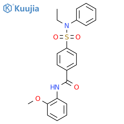 4-ethyl(phenyl)sulfamoyl-N-(2-methoxyphenyl)benzamide structure