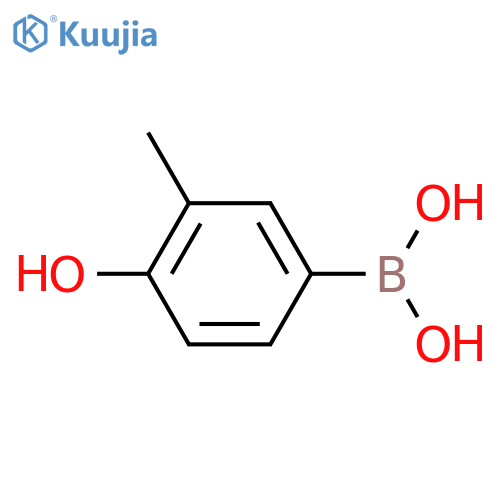 (4-Hydroxy-3-methylphenyl)boronic acid structure