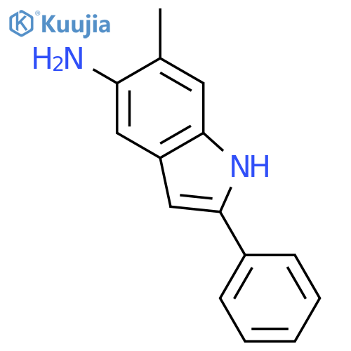 1H-Indol-5-amine, 6-methyl-2-phenyl- structure