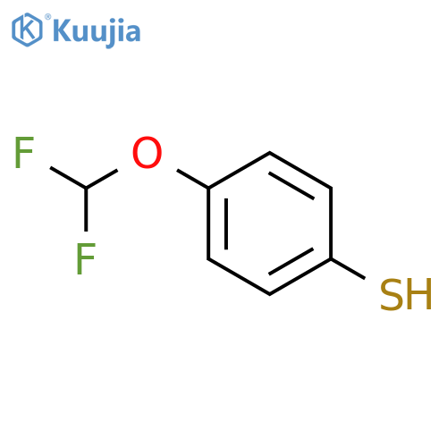 4-(difluoromethoxy)benzene-1-thiol structure
