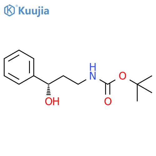 (S)-tert-Butyl (3-hydroxy-3-phenylpropyl)carbamate structure