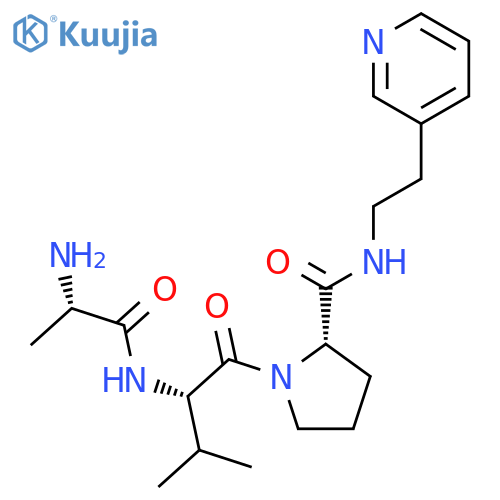 L-PROLINAMIDE, L-ALANYL-L-VALYL-N-[2-(3-PYRIDINYL)ETHYL]- structure
