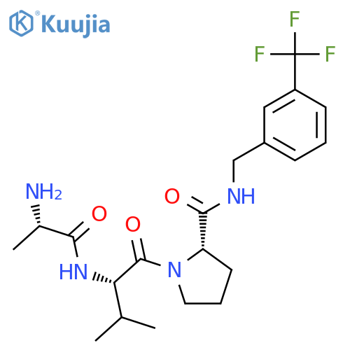 L-Prolinamide, L-alanyl-L-valyl-N-[[3-(trifluoromethyl)phenyl]methyl]- structure