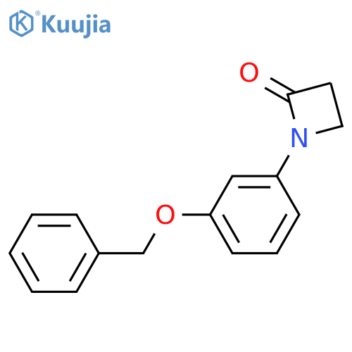2-Azetidinone, 1-[3-(phenylmethoxy)phenyl]- structure