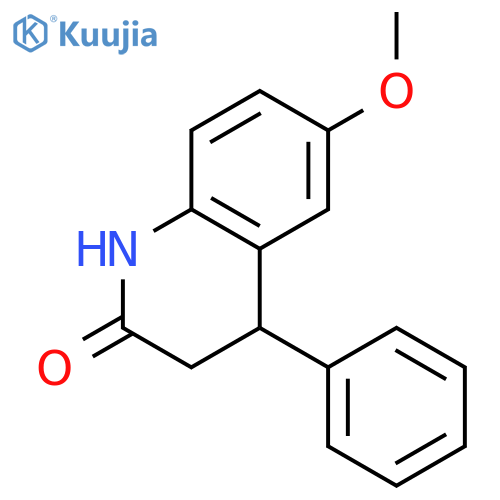 2(1H)-QUINOLINONE, 3,4-DIHYDRO-6-METHOXY-4-PHENYL- structure