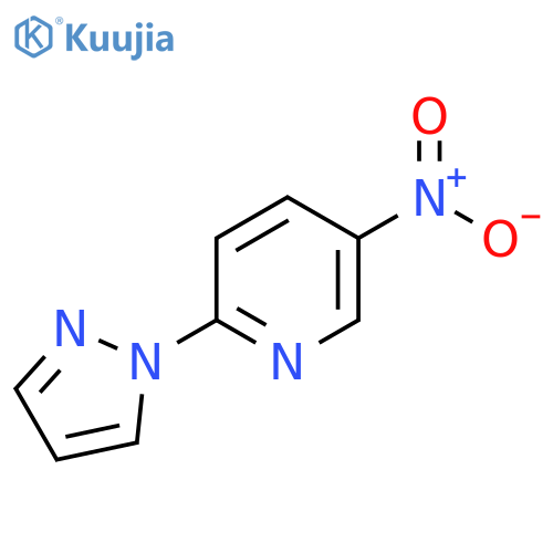 5-Nitro-2-(1H-pyrazol-1-yl)pyridine structure