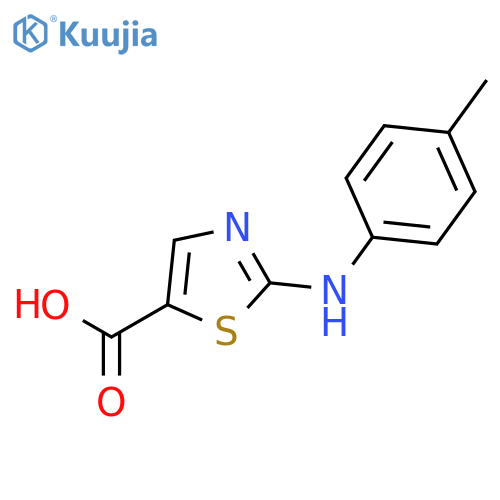 2-(4-methylphenyl)amino-1,3-thiazole-5-carboxylic acid structure