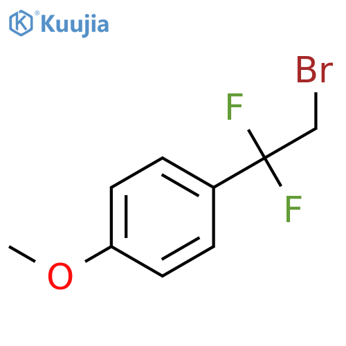 BENZENE, 1-(2-BROMO-1,1-DIFLUOROETHYL)-4-METHOXY- structure