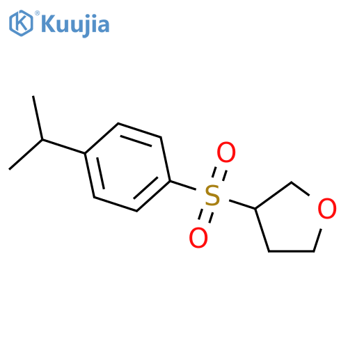 Furan, tetrahydro-3-[[4-(1-methylethyl)phenyl]sulfonyl]- structure