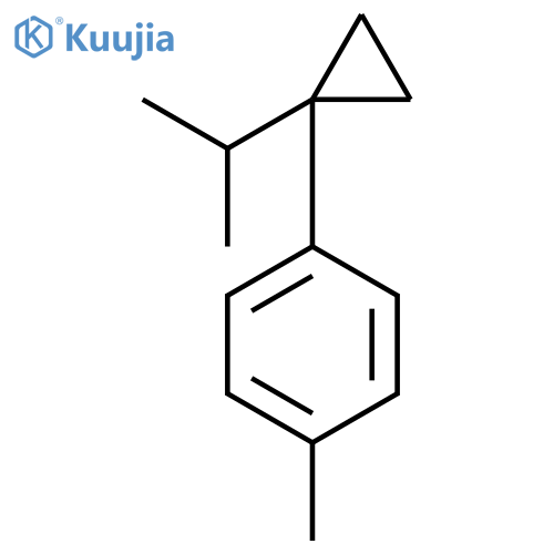 Benzene,1-methyl-4-[1-(1-methylethyl)cyclopropyl]- structure