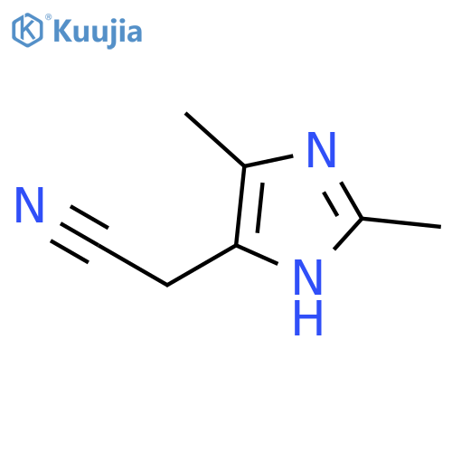 2-(2,5-dimethyl-1H-imidazol-4-yl)acetonitrile structure