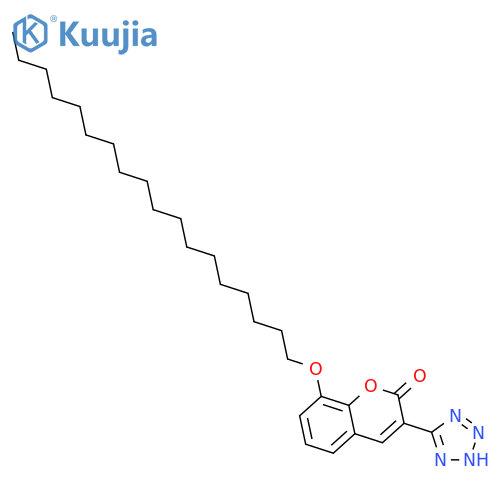 8-(octadecyloxy)-3-(2H-tetrazol-5-yl)-2H-chromen-2-one structure