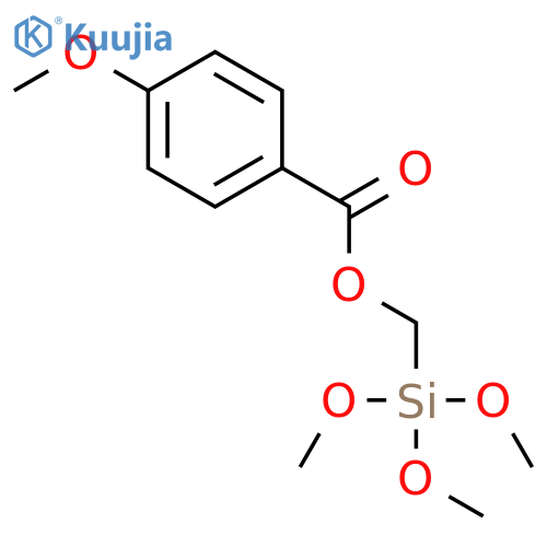 BENZOIC ACID, 4-METHOXY-, (TRIMETHOXYSILYL)METHYL ESTER structure