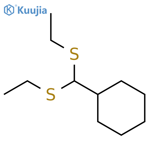 Cyclohexane, [bis(ethylthio)methyl]- structure
