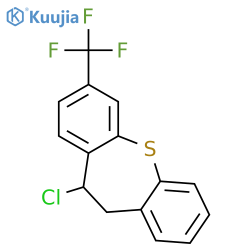 DIBENZO[B,F]THIEPIN, 11-CHLORO-10,11-DIHYDRO-3-(TRIFLUOROMETHYL)- structure