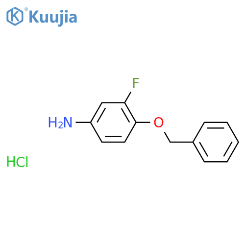 4-(Benzyloxy)-3-fluoroaniline hydrochloride structure