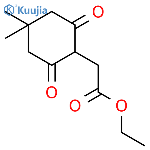 CYCLOHEXANEACETIC ACID, 4,4-DIMETHYL-2,6-DIOXO-, ETHYL ESTER structure