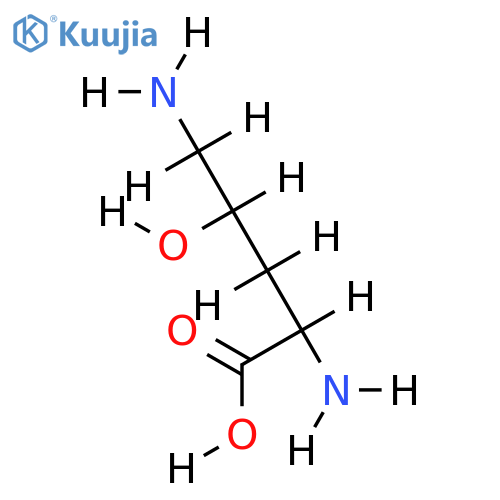 2,5-Diamino-4-hydroxypentanoic acid-B,HCl structure