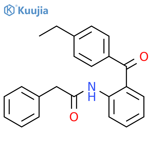 Benzeneacetamide, N-[2-(4-ethylbenzoyl)phenyl]- structure