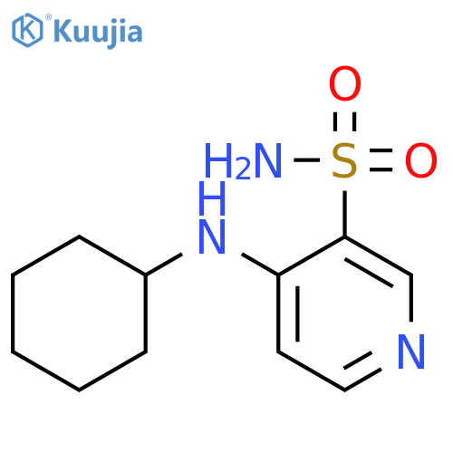 3-PYRIDINESULFONAMIDE, 4-(CYCLOHEXYLAMINO)- structure