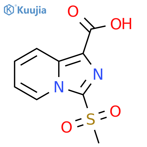 3-Methanesulfonylimidazo1,5-apyridine-1-carboxylic Acid structure
